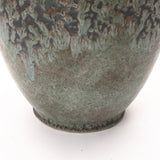 Antiqued Rustic Terracotta Flower Vase Green & Brown,14.5"