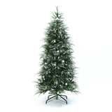 Pre-Lit Green and Gray Christmas Tree Branches,6.5Ft