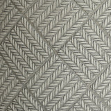 Close-up of an embossed pattern featuring diagonal rows of leaf-like shapes on a textured, three-dimensional MgO material surface. The design is arranged in a diamond grid formation, reminiscent of intricate planter aesthetics.