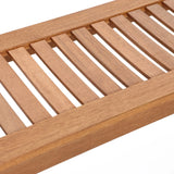 Lucia solid wood outdoor dining bench - LuxenHome