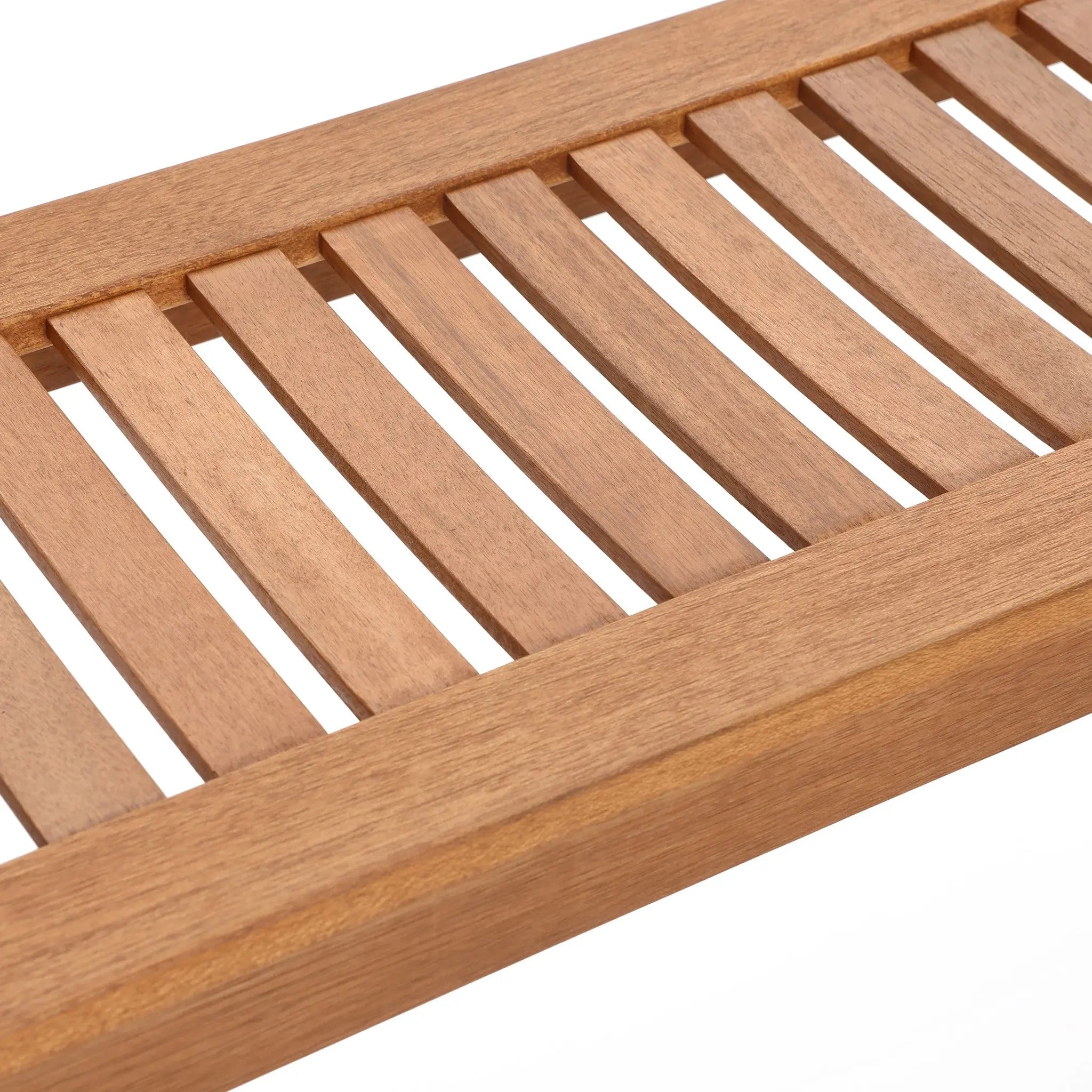 Lucia solid wood outdoor dining bench - LuxenHome
