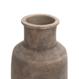 Brown Ombre Terracotta Vase – 18.7″ Narrow Rustic Decorative Accent