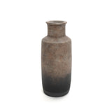 Brown Ombre Tall Terracotta Vase, 14.8" h