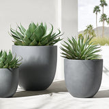 Essentia indoor/outdoor planter, round, small - LuxenHome