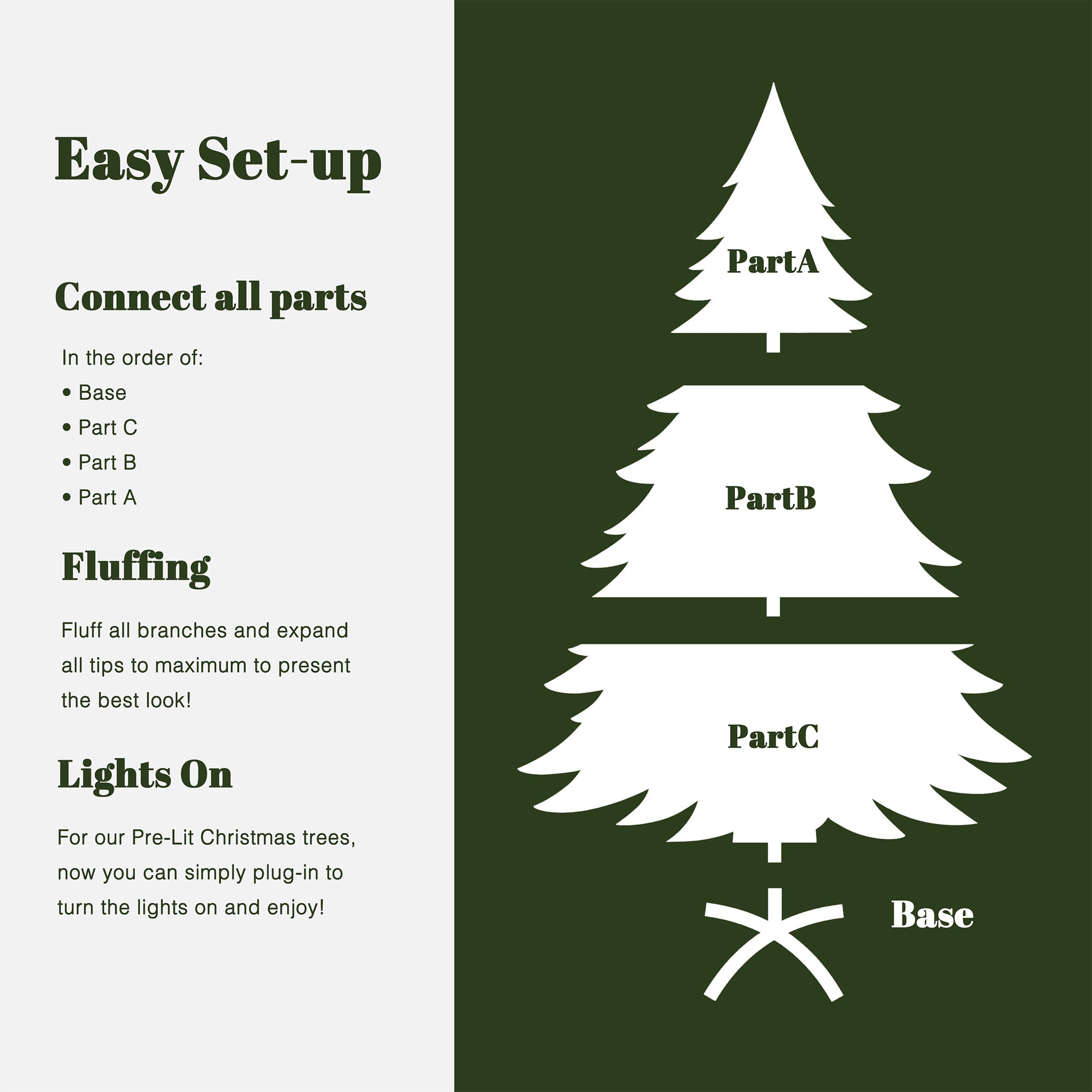 7ft Pre-Lit Snow-Flocked Artificial Christmas Tree - LuxenHome