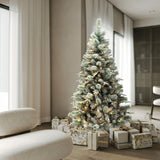 6ft-pre-lit-full-artificial-snow-flocked-christmas-tree-is-suit-for-living-room
