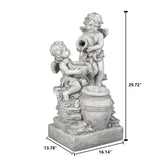 29.72-inches-in-height-gray-resin-cherub-angels-outdoor-fountain-with-led-light