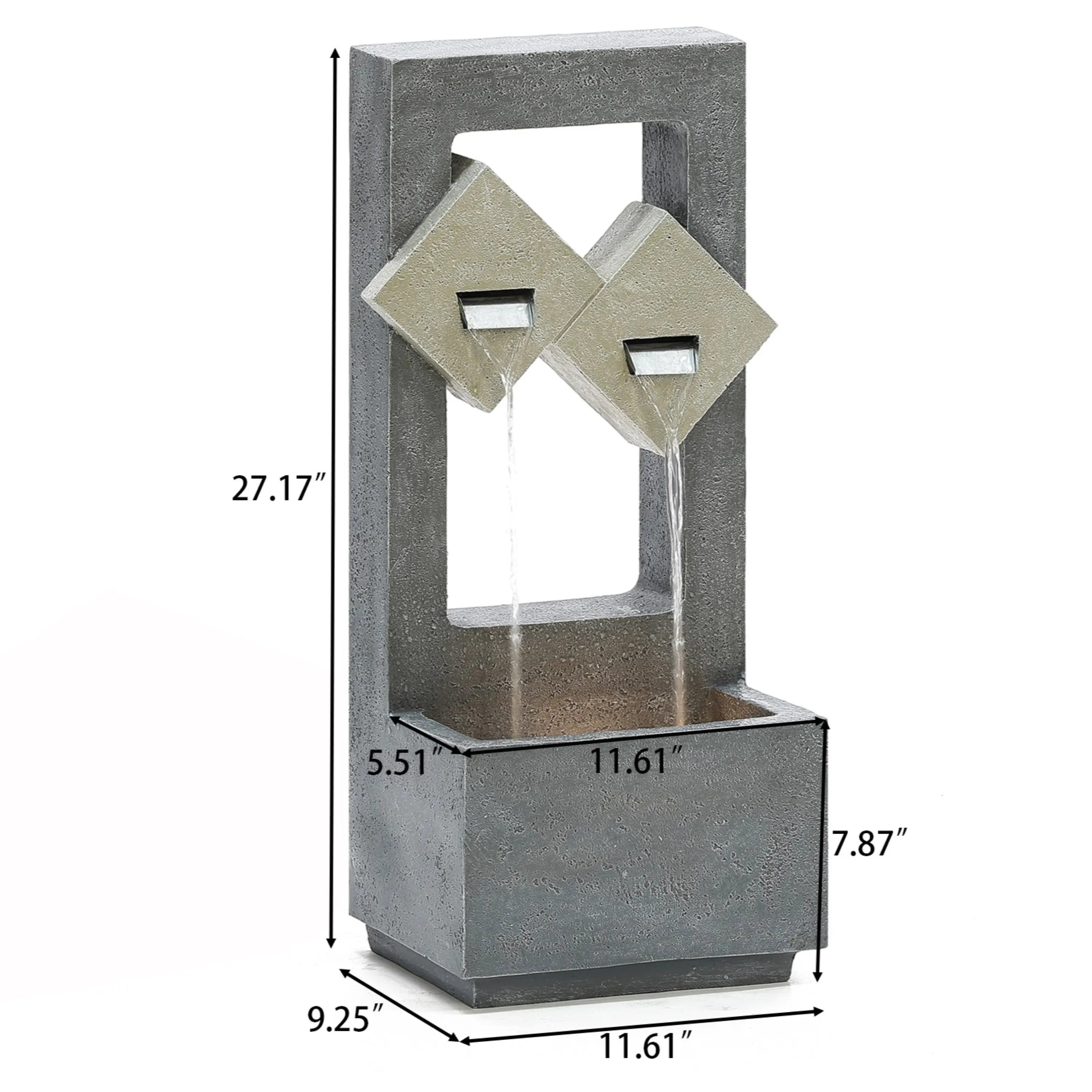 dimensions-of-the-small-concrete-planter-with-a-water-fountain
