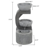 measurements-for-grey-resin-raining-water-sculpture-outdoor-fountain-with-led-lights