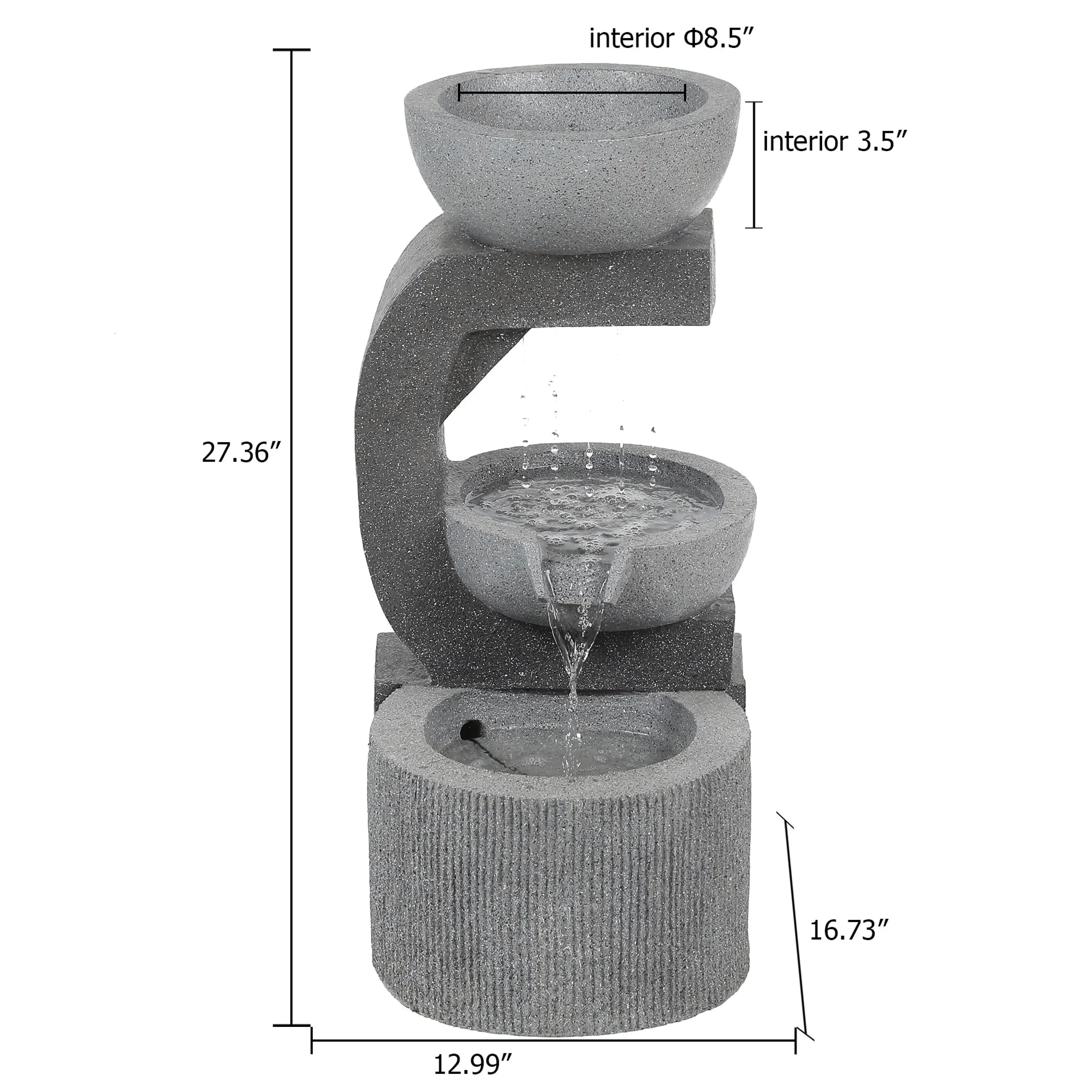 measurements-for-grey-resin-raining-water-sculpture-outdoor-fountain-with-led-lights