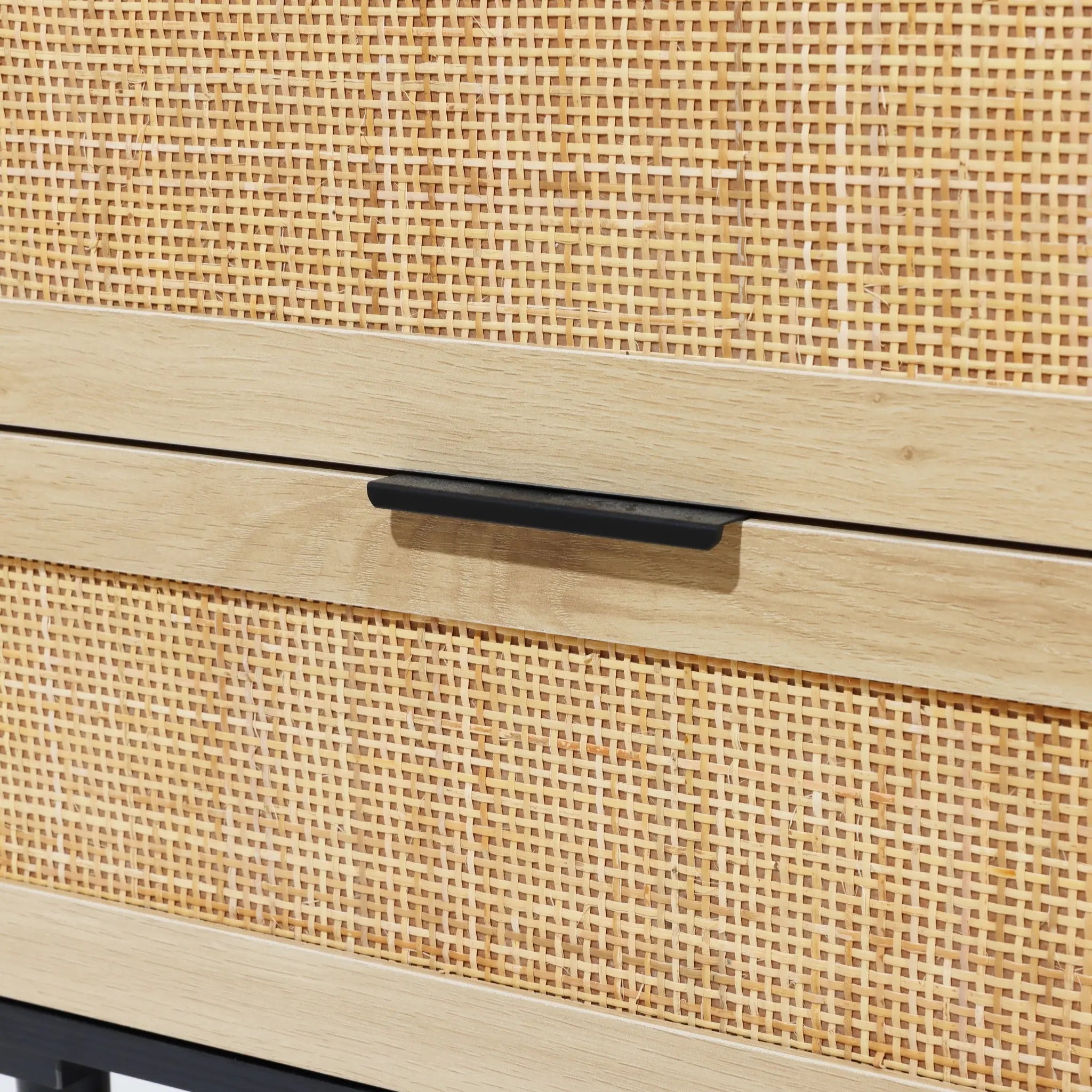 Azhar-drawer-with-rattan-detail-and-black-handle