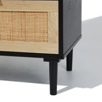 bottom of-the-black-5-drawer-rattan-chest-with-legs