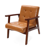 Josef accent chair, brown - LuxenHome