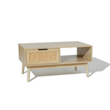 Zahra rattan coffee table with storage - LuxenHome