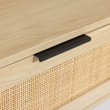 Zahra rattan coffee table with storage - LuxenHome