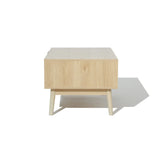 Zahra rattan coffee table with storage - LuxenHome