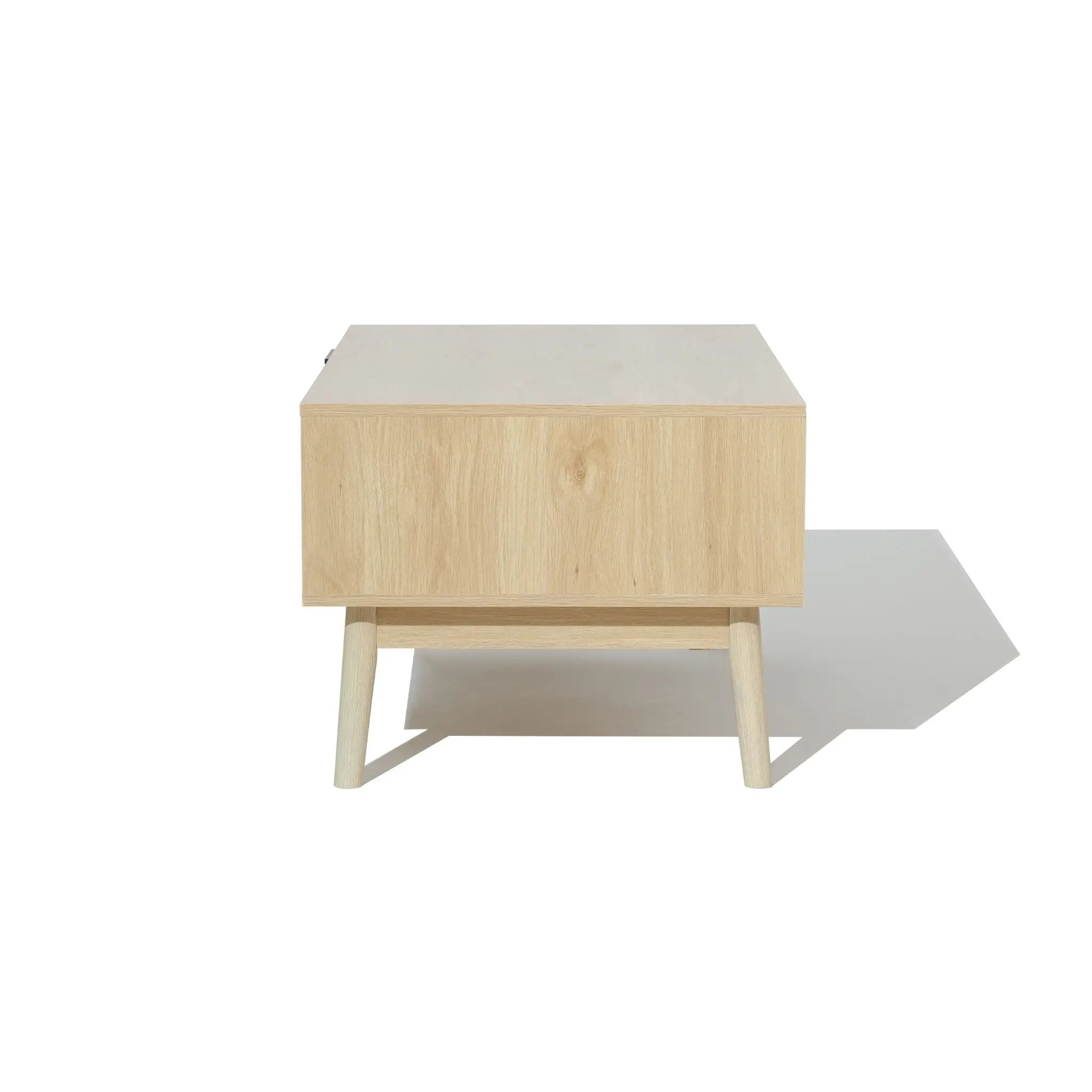 Zahra rattan coffee table with storage - LuxenHome