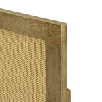 Tariq free-standing boho rattan headboard, king - LuxenHome