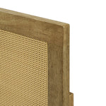 Tariq free-standing boho rattan headboard, queen - LuxenHome