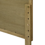 Tariq free-standing boho rattan headboard, queen - LuxenHome