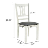 Modern Distressed Dining Chair, Set of 2 - LuxenHome
