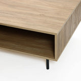 Casper mid-century modern coffee table with metal legs - LuxenHome