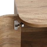 Anya oak finish buffet cabinet with drawers - LuxenHome