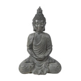 Gray MgO Meditating Buddha Garden Statue - LuxenHome