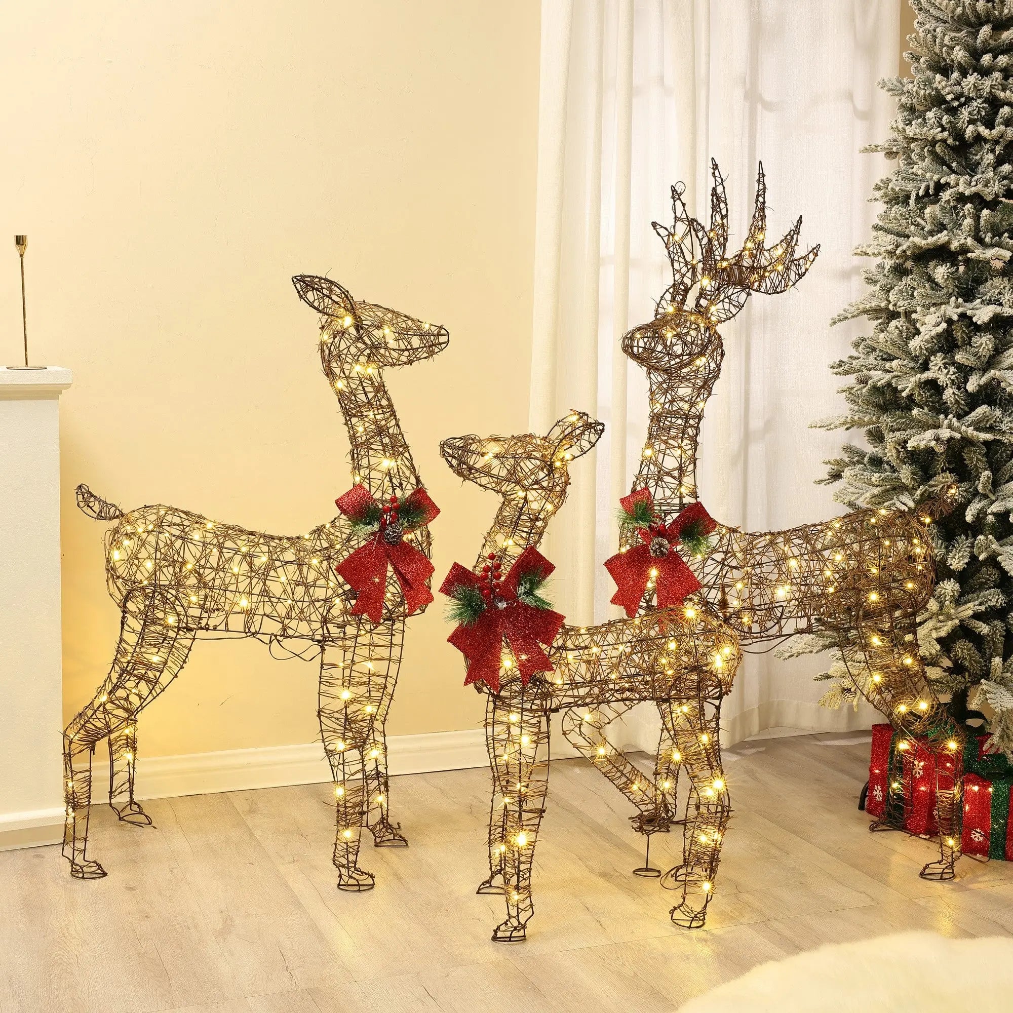 Deer-family-Christmas-decorations-perfect-for-indoors