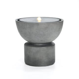 Modern gray resin bubbler water fountain - LuxenHome