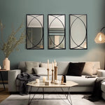 three-mirrors-with-a-contemporary-design-arranged-together-in-living-room