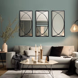 three-mirrors-with-a-contemporary-design-arranged-together-in-living-room