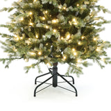 Pre-Lit Artificial Pine Christmas Tree with Stand, 6.5ft