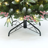 Pre-Lit Green Artificial  Pencil  Christmas Tree,6.5Ft