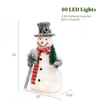 35-Inches-Snowman-decorations-with-led-lights