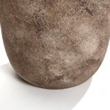 Handcrafted Ceramic Jug Vase, Marble Brown, 8.6" Wide