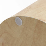 Rici burl wood finish round end table - LuxenHome