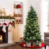 Pre-Lit Green Artificial Full Christmas Tree with Stand,6ft