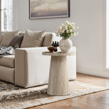 Stone pattern end and side table - LuxenHome