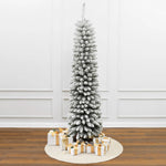6ft-pencil-slim-artificial-flocked-green-christmas-tree