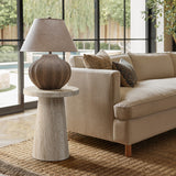 Stone pattern end and side table - LuxenHome