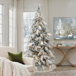7.5-ft-pre-lit-flocked-slender-christmas-tree-perfect-for-presents
