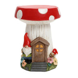 LuxenHome Gnome Mushroom MgO Indoor and Outdoor Sculpture Side Table - LuxenHome