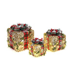 Artificial pine branches giftbox, battery-powered, set of 3 - LuxenHome