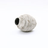 Rustic Handcrafted Textured Cement Vase,Gray 11.7''