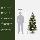Pre-Lit Green Christmas Tree Artificial ,6ft
