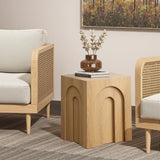 Archway Nesting Side Table,Oak-Set of 3