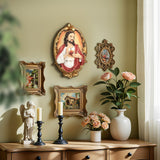 Oval Christian Sacred Jesus Wall Plaque for Prayer Room, 15.9"