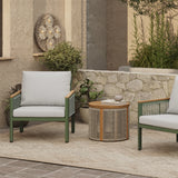 Carlsbad outdoor armchair with cushion, set of 2 - LuxenHome