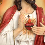 Oval Christian Sacred Jesus Wall Plaque for Prayer Room, 15.9"